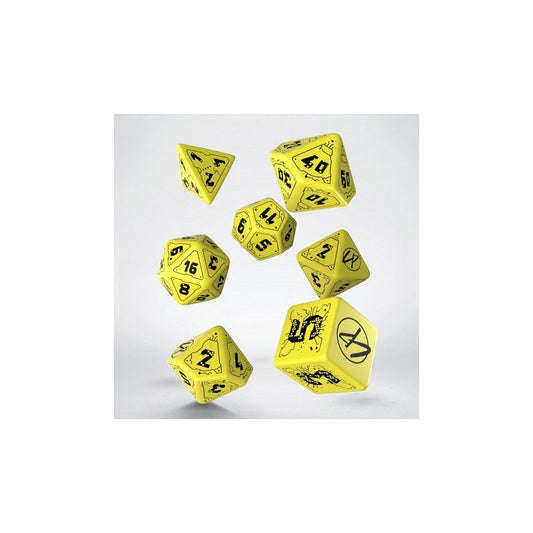 Q Workshop - Cyberpunk Red: Danger Zone 7pc RPG Dice Set