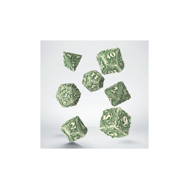 Q Workshop - Dracopolis: The Andean Longneck 7pc RPG Dice Set