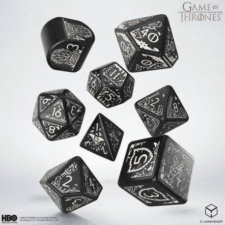 Q Workshop - Game of Thrones: Night's Watch 7pc RPG Dice Set