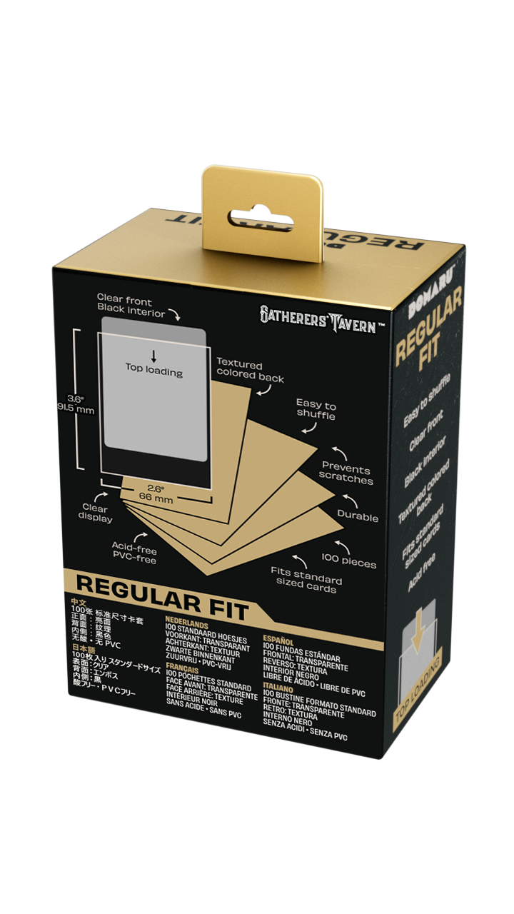 Gatherers' Tavern - DOMARU Regular Fit Sleeves: Sunspire Gold (100 Sleeves)