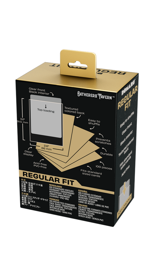 Gatherers' Tavern - DOMARU Regular Fit Sleeves: Sunspire Gold (100 Sleeves)