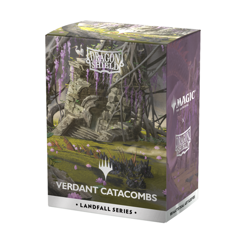 Dragon Shield Standard Licensed Dual Art Sleeves: MtG: Landfall Series - Verdant Catacomb [Matte] (100 Sleeves)