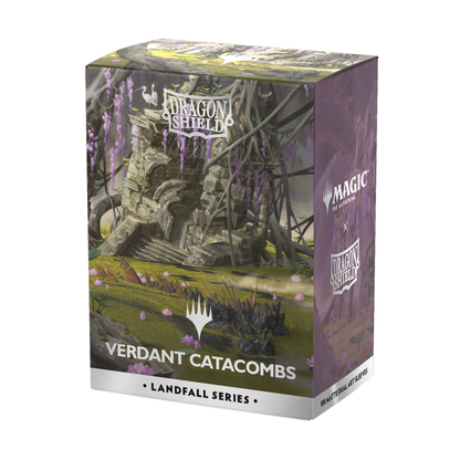 Dragon Shield Standard Licensed Dual Art Sleeves: MtG: Landfall Series - Verdant Catacomb [Matte] (100 Sleeves)