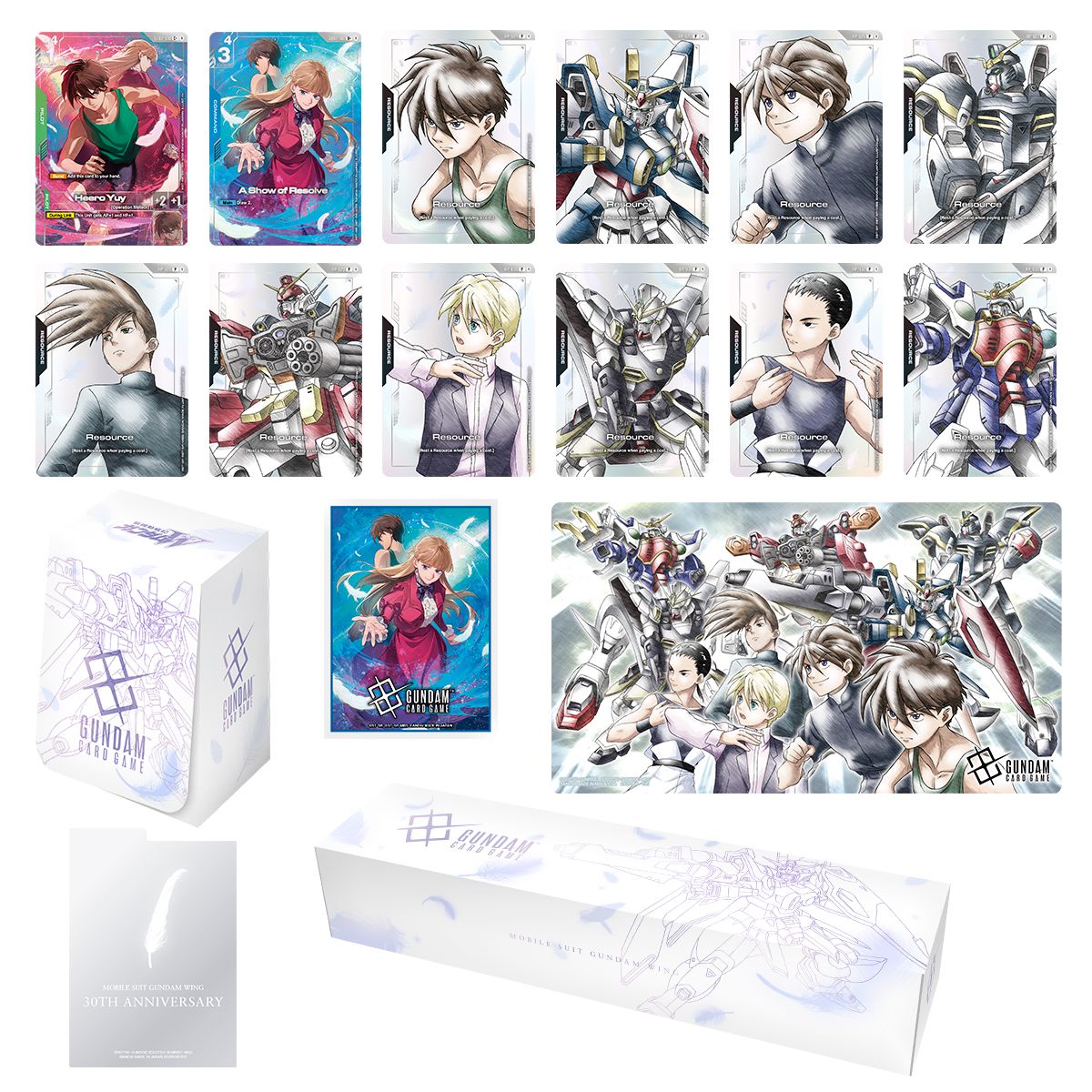 Gundam Card Game PB01 Premium Accessory Set Mobile Suit Gundam Wing