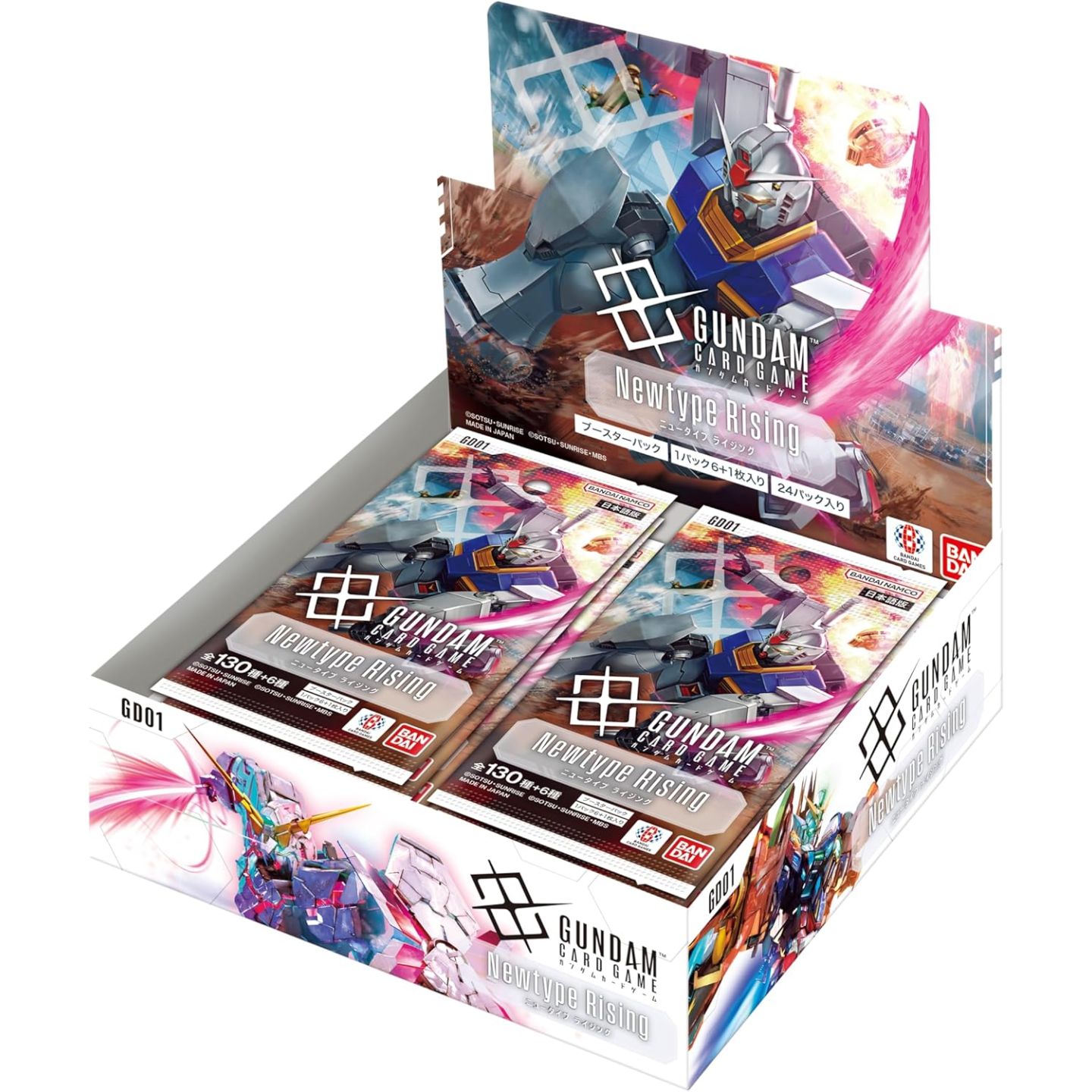 Gundam Card Game Booster Box 24 Bustine GD01 Newtype Rising ENG
