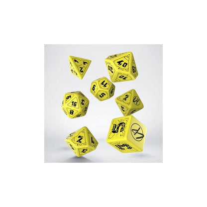 Q Workshop - Cyberpunk Red: Danger Zone 7pc RPG Dice Set