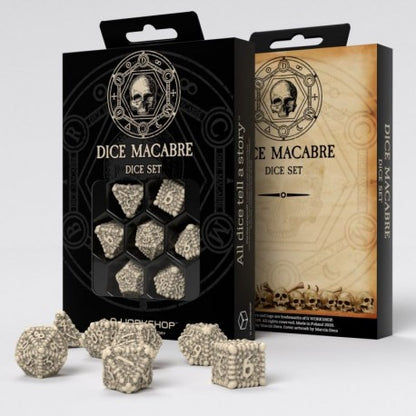 Q Workshop - Macabre 7pc RPG Dice Set