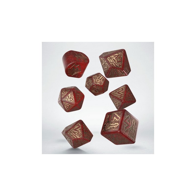 Q Workshop - Dwarven: Jewels 7pc RPG Dice Set