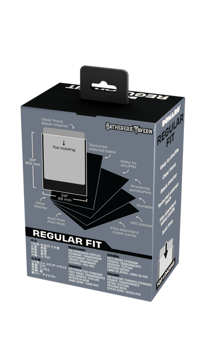Gatherers' Tavern - DOMARU Regular Fit Sleeves: Gothic Black (100 Sleeves)