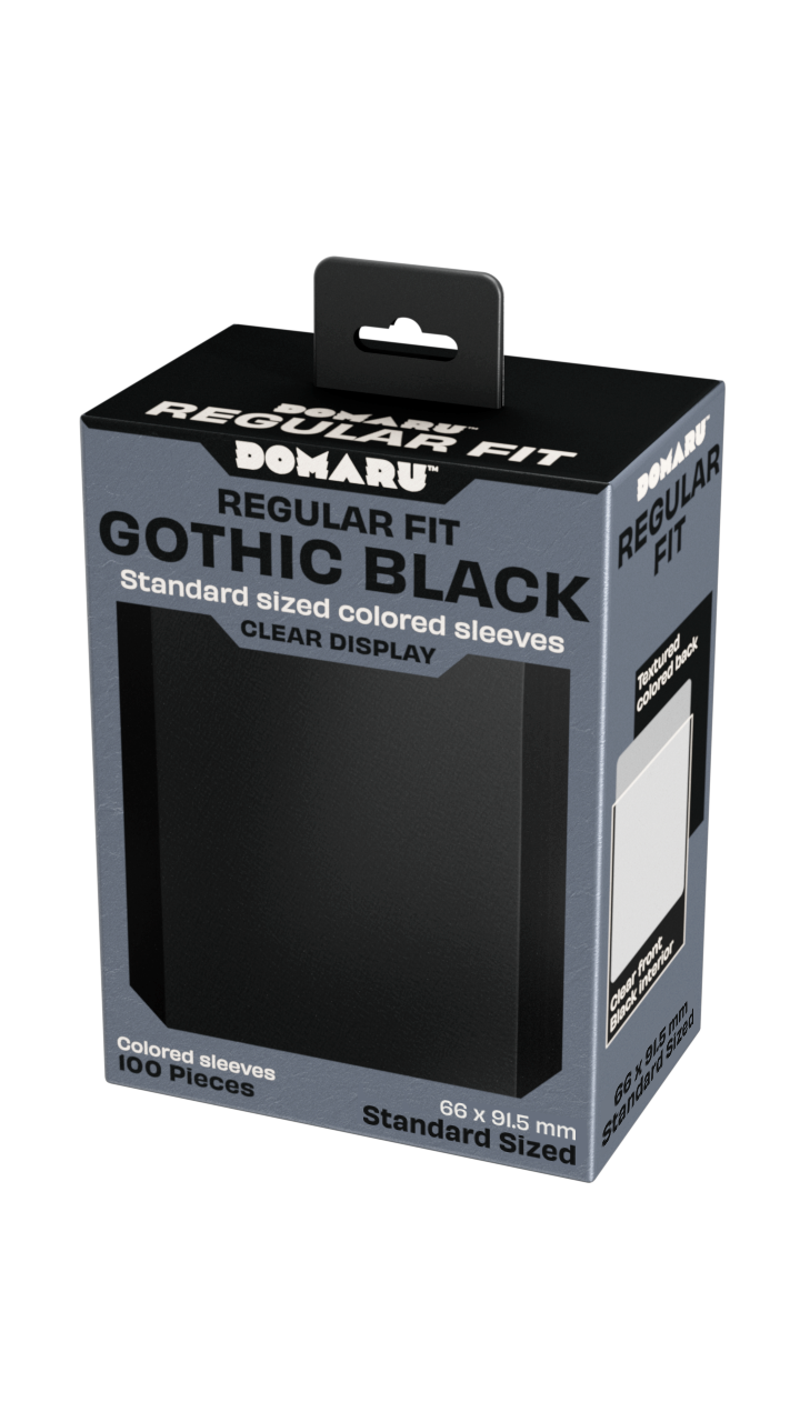 Gatherers' Tavern - DOMARU Regular Fit Sleeves: Gothic Black (100 Sleeves)