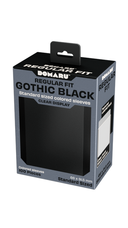 Gatherers' Tavern - DOMARU Regular Fit Sleeves: Gothic Black (100 Sleeves)